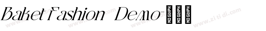 Baket Fashion   Demo字体转换